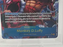 2025 One Piece Monkey D. Luffy OP11 SEC Alt Art #118 Secret Rare PSA 10 Gem Mint - Image 2