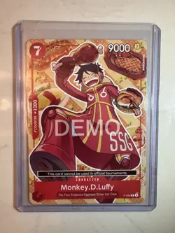 Near Mint One Piece TCG Monkey D Luffy P-080 Exclusive Promo - Image 1