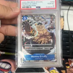 Monkey D. Luffy OP11-058 Treasure Rare Holo PSA Graded EN 2025 One Piece - Image 4