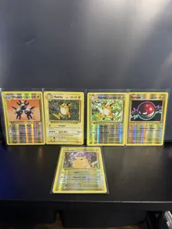 Nintendo Pokemon TCG XY Evolutions Holo 5-Card Lot Electric Type - Image 1