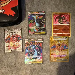 Pokemon TCG Charizard 4-Card Lot: Charizard ex, Radiant, Mega X EX, Terastal - Image 1