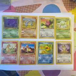 Pokemon TCG Base Set 1995-1998 8-Card Lot!!! Excellent condition! - Image 1