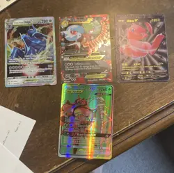 Pokemon TCG 4-Card Lot Dialga VSTAR, Mew V, M Gardevoir EX, TAG TEAM - Image 1