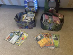 Pokemon TCG mixed card bundle 450 card lot 2 tins holo & reverse holo - Image 2