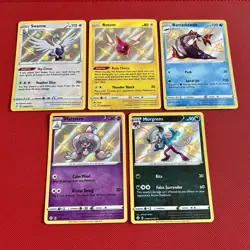 Pokemon TCG: Shining Fates Baby Shiny Card Lot 5x Swanna SV096 Rotom Morgrem NM - Image 1