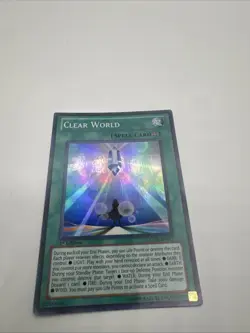 YUGIOH Clear World LCGX-EN217 1st edition Super Rare LP - Image 1