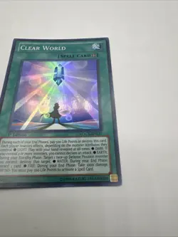 YUGIOH Clear World LCGX-EN217 1st edition Super Rare LP - Image 3