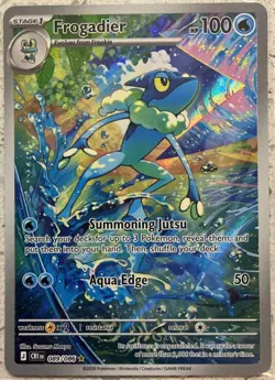 Pokemon Chaos Rising Froakie IR Frogadier IR + Mega Greninja ex Promo 3 Card Lot - Image 3