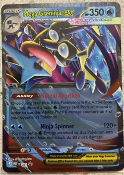 Pokemon Chaos Rising Froakie IR Frogadier IR + Mega Greninja ex Promo 3 Card Lot - Image 4