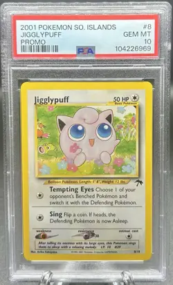 2001 Jigglypuff Southern Islands Promo PSA 10 #8 Pokemon - Image 1