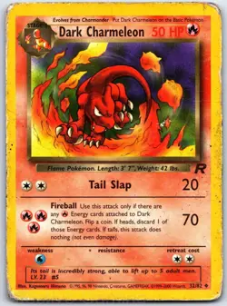 Dark Charmeleon 32/82 Uncommon Team Rocket Pokemon Unlimited DMG Himeno - Image 1