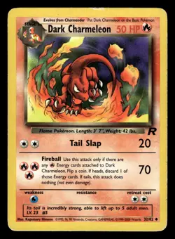 Dark Charmeleon 32/82 Uncommon Team Rocket Set Pokemon Card - 8 - Image 1
