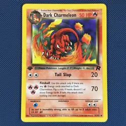 Dark Charmeleon 32/82 - Team Rocket - Uncommon 1st Edition Pokemon Card - LP - Image 1