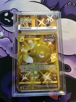 Ace 10 Gem Mint Octillery Secret Rare 178/163 Battle Styles Pokemon TCG - Image 1