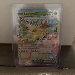 Pokemon Card Leafeon ex 006/131 Prismatic Evolutions STAMPED NM - Image 1