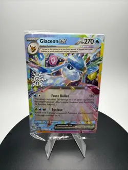 Glaceon ex 026/193 SEALED Snowflake Stamped Promo Pokemon: Prismatic Evolutions - Image 1