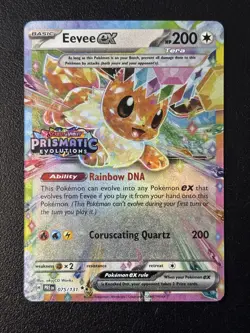 Pokemon Eevee TCG EX Prismatic Evolutions Card 075/131 Stamped Sealed Promo - Image 1