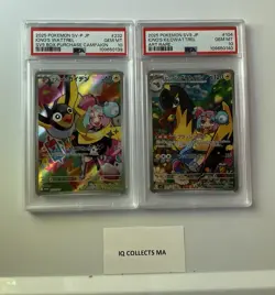 PSA 10 Iono's Wattrel & Kilowattrel AR sv9 Battle Partners Japanese Pokemon Card - Image 1