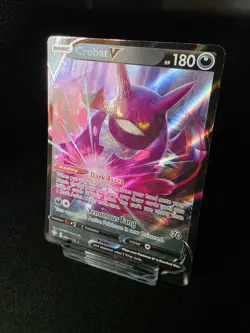 Pokemon TCG Crobat V Shining Fates Holo Ultra Rare Card 044/072 Mint Condition - Image 3