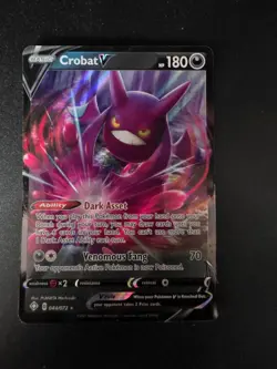 Pokemon TCG Crobat V Shining Fates Holo Ultra Rare Card 044/072 Mint Condition - Image 4
