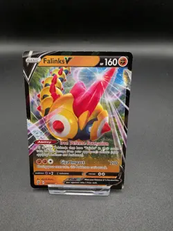 Pokemon TCG Falinks v Rebel Clash Holo Ultra Rare Card 110/192 Mint Condition - Image 1