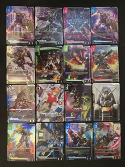 gundam newtype rising mixed card lot- all LR & LR+ - Image 1