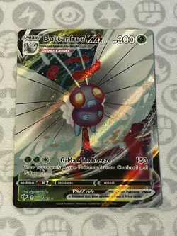 Pokemon TCG Butterfree VMAX Darkness Ablaze Holo Ultra Rare Card 002/189 - Image 1