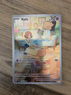 Ralts S&V Base Set Illustration Rare Holo Pokemon TCG Card 211/198 - Image 1