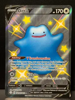 Ditto V SV118/SV122 SWSH Shining Fates Shiny Vault V Rare Holo Pokemon Card NM - Image 1