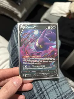 Pokemon TCG Crobat v SWSH110 Black Star Promo Holo Card NM Condition - Image 1