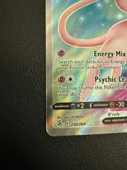 Pokemon TCG Mew V 250/264 SWSH08 Fusion Strike Full Art Holo EN 180HP 2021 - Image 4