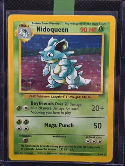 Pokemon Card - Nidoqueen 7/64 Unlimited Holo Rare - Jungle WOTC - NM - Image 1