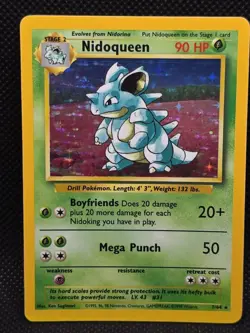 Pokemon Card - Nidoqueen 7/64 Unlimited Holo Rare - Jungle WOTC - NM - Image 2
