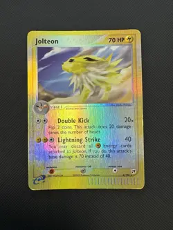 Nintendo Pokemon TCG Jolteon 6/100 EX Sandstorm Reverse Holo Rare Eng 70 HP 2003 - Image 1