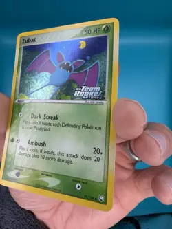 Zubat 82/109 Reverse Holo Stamped EX Team Rocket Returns Pokemon Card NM - Image 4