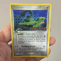 Pokemon TCG EX Deoxys Rayquaza 22/107 Reverse Holo Rare English Dragon Basic. NM - Image 1
