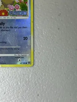 Pokemon Eevee TCG Stamped Reverse Holo 62/100 Platinum Promo Card 2009 NM - Image 3