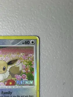 Pokemon Eevee TCG Stamped Reverse Holo 62/100 Platinum Promo Card 2009 NM - Image 4