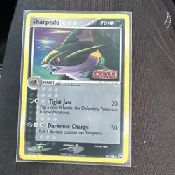 Pokemon TCG Sharpedo EX Power Keepers 38/108 Reverse Holo Uncommon 2007 NM - Image 1