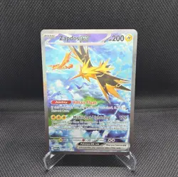 Pokemon TCG Zapdos ex Scarlet & Violet-151 202/165 Holo Special Illustration NM - Image 1