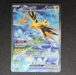 Pokemon TCG Zapdos ex Scarlet & Violet-151 202/165 Holo Special Illustration NM - Image 3
