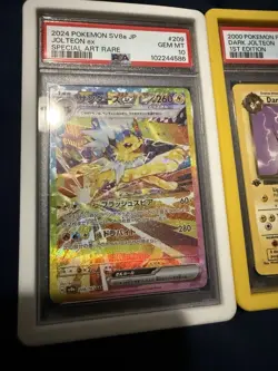 Pokemon TCG Jolteon SAR DARK JOLTEON Graded Card Lot PSA 10 PSA 8 - Image 2
