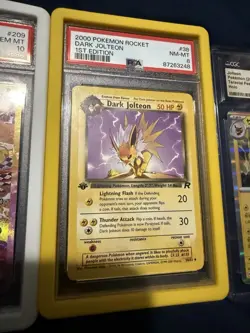 Pokemon TCG Jolteon SAR DARK JOLTEON Graded Card Lot PSA 10 PSA 8 - Image 3