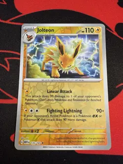 Jolteon Reverse Holo 135/165 Pokemon Scarlet & Violet 151 - Image 1