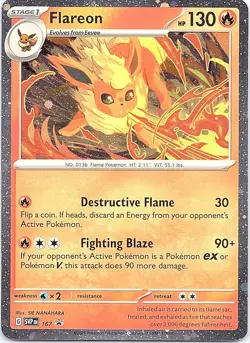 Flareon (Cosmos Holo) 167 Promo Scarlet & Violet Promo Pokemon Near Mint - Image 1