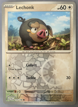 LECHONK - Pokemon TCG - 155/198 Scarlet & Violet 2023 - Reverse Holo NM/M - Image 1
