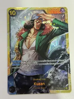 One Piece CCG Kuzan OP02-121 Secure Card Paramount War Alt Art - Image 1