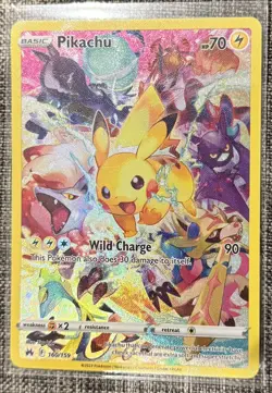 Pokemon TCG Pikachu Crown Zenith 160/159 Holo Secret Rare - Image 1