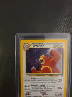 Pokemon TCG Ursaring Neo Discovery Holo Rare 15/75 80 HP Unlimited English - Image 2