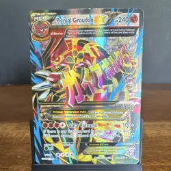 Pokemon TCG Primal Groudon EX 151/160 XY Primal Clash Ultra Rare Full Art Holo - Image 1